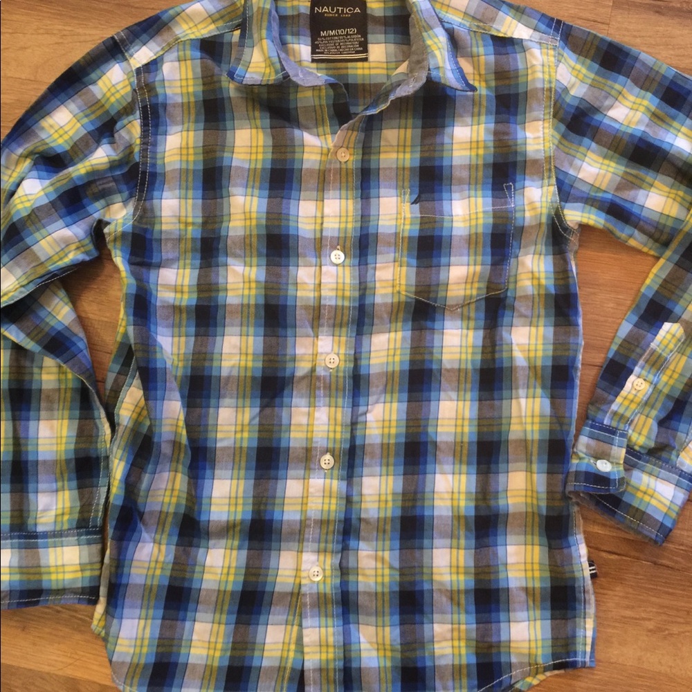 Boys Nautica Button Up Shirt Teen